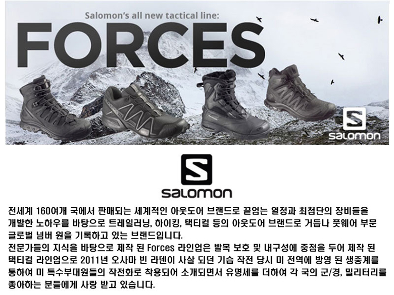 살로몬 퀘스트 4D 고어텍스 포스 2 EN 전술화 슬레이트블랙 5