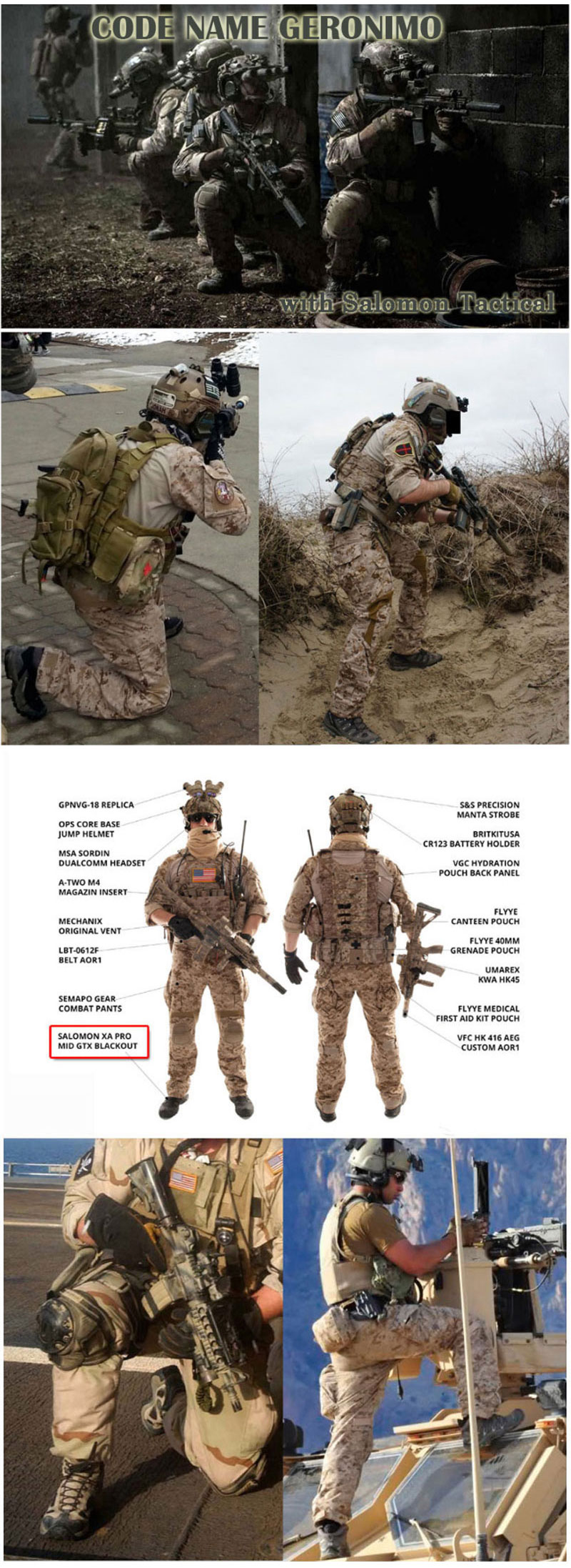 살로몬 퀘스트 4D 고어텍스 포스 2 EN 전술화 슬레이트블랙 16
