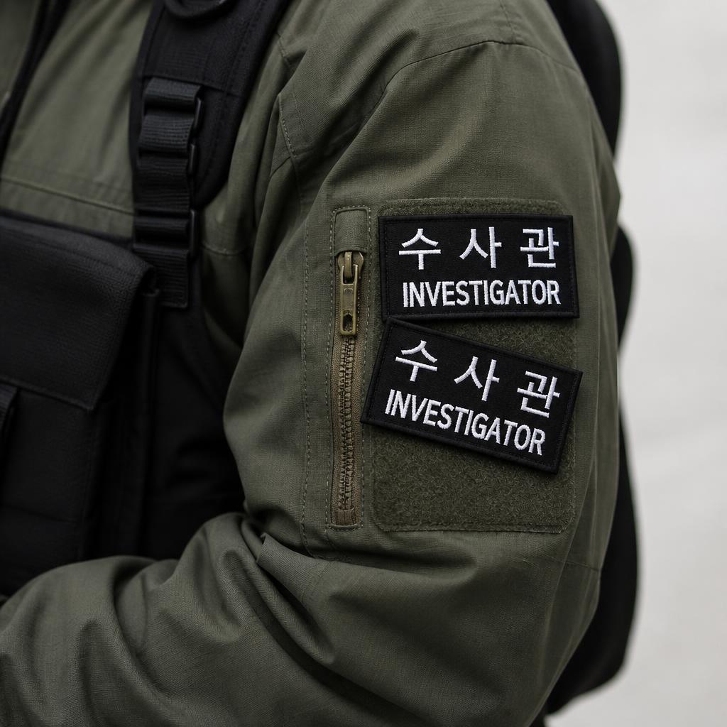 군화와고무신 PL005 수사관 패치 16