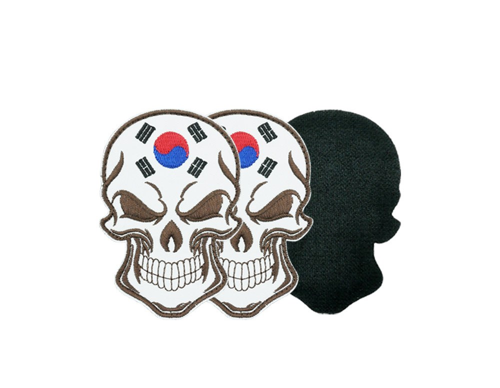 군화와고무신 태극기 해골 이마 패치 DE001 12