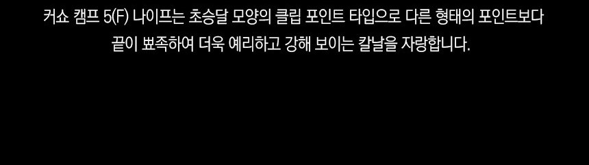 커쇼 캠프 5(F) 풀탱 전술 나이프 17