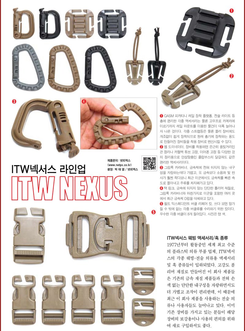 ITW Nexus M.A.S.H 1인치 블랙 후크 14