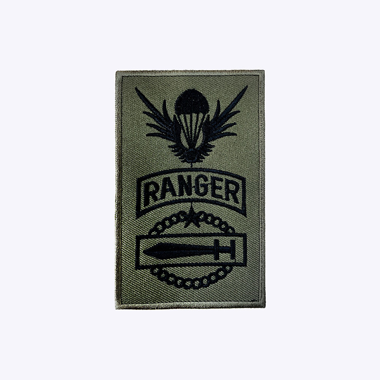 군화와고무신 RANGER 위장색 패치