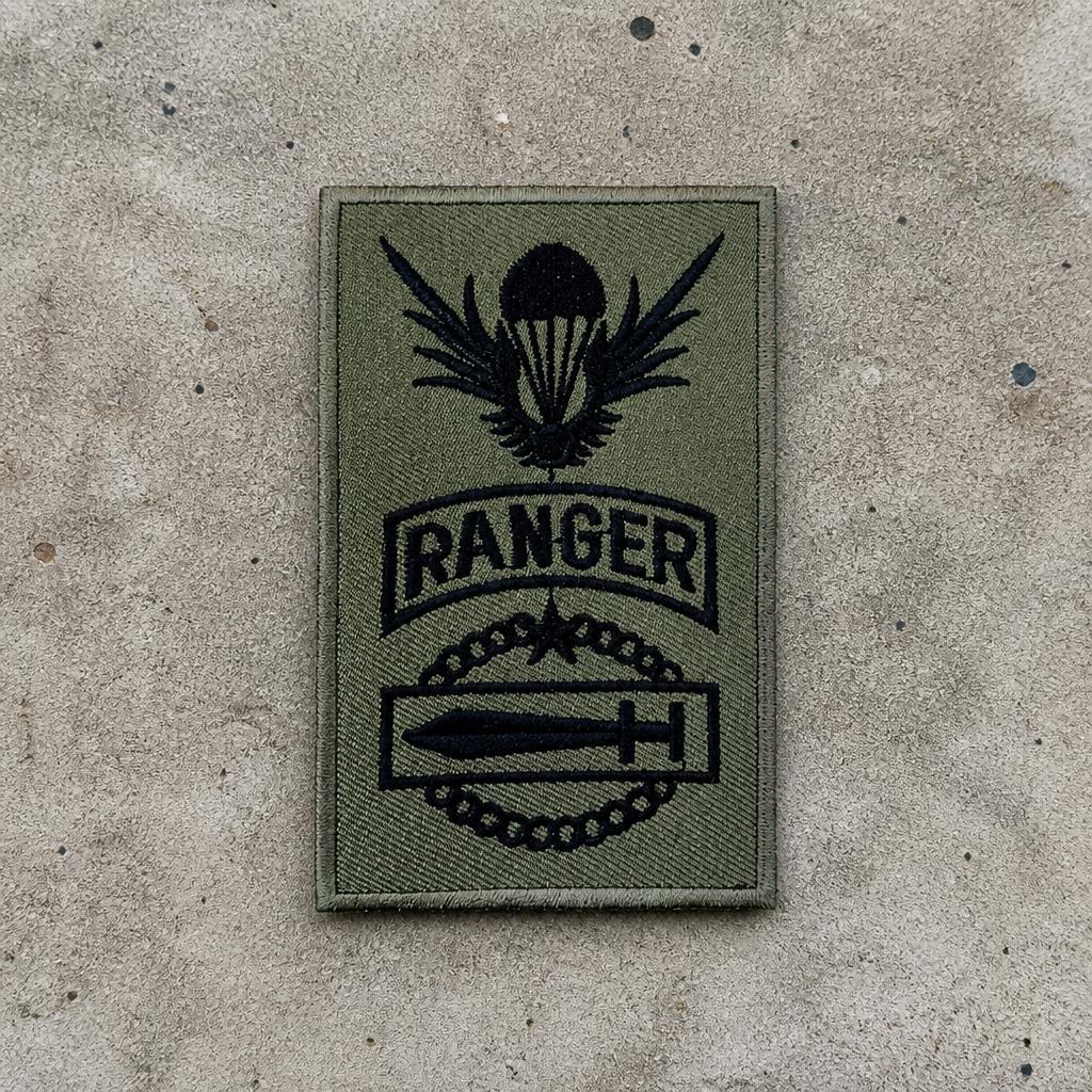 군화와고무신 RANGER 위장색 패치