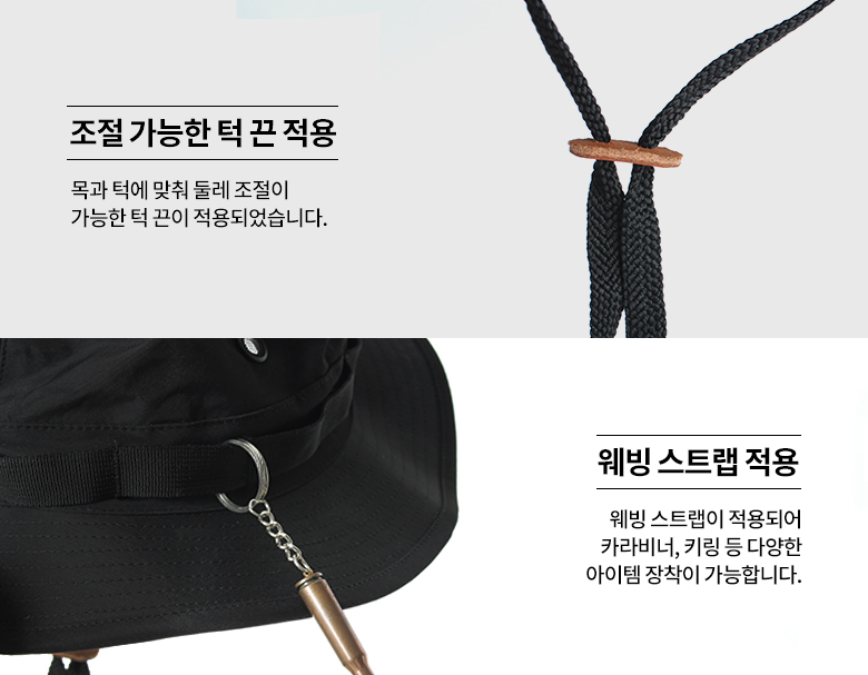 프로퍼 코튼 블랙 부니햇 모자
