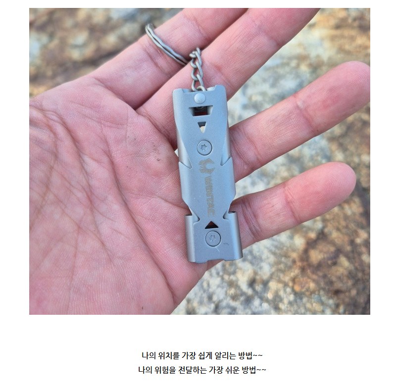 윈택 스테인리스 소닉붐 2튜브 휘슬