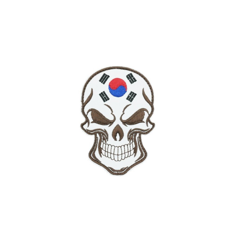 군화와고무신 태극기 해골 이마 패치 DE001
