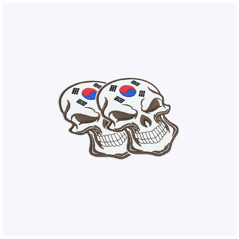 군화와고무신 태극기 해골 이마 패치 DE001 3번째 이미지