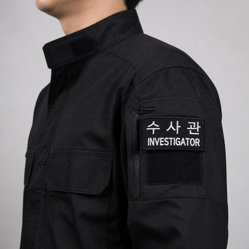 군화와고무신 PL005 수사관 패치 2번째 이미지