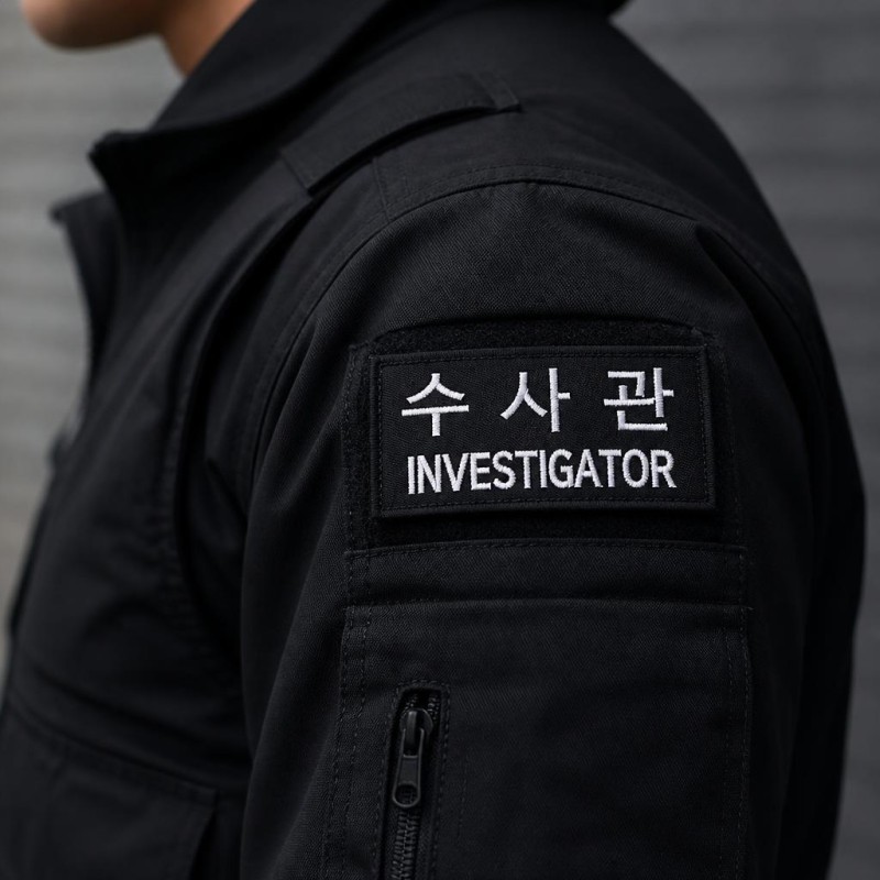 군화와고무신 PL005 수사관 패치 4번째 이미지