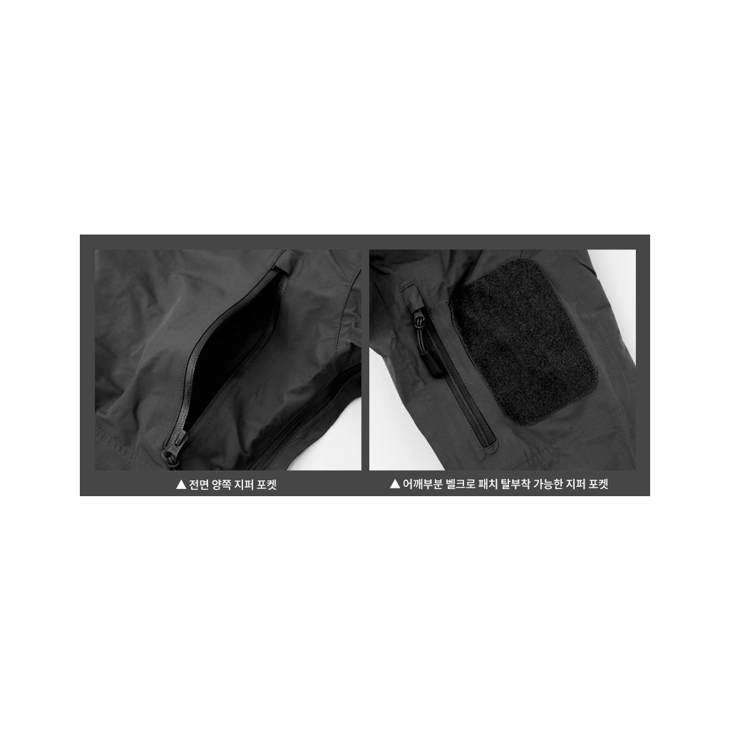 네오 택티컬 하드쉘 자켓 WP-03 블랙 10번째 이미지