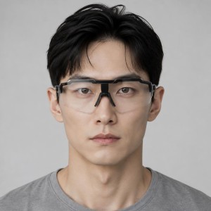 가토즈 밀스팩 블라스트쉴드 검정 프레임 투명 렌즈 선글라스