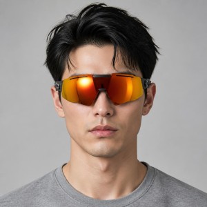 가토즈 블라스트쉴드 B2 세라코드 그래파이트 프레임 검정 로고 썬버스트 미러 편광 선글라스