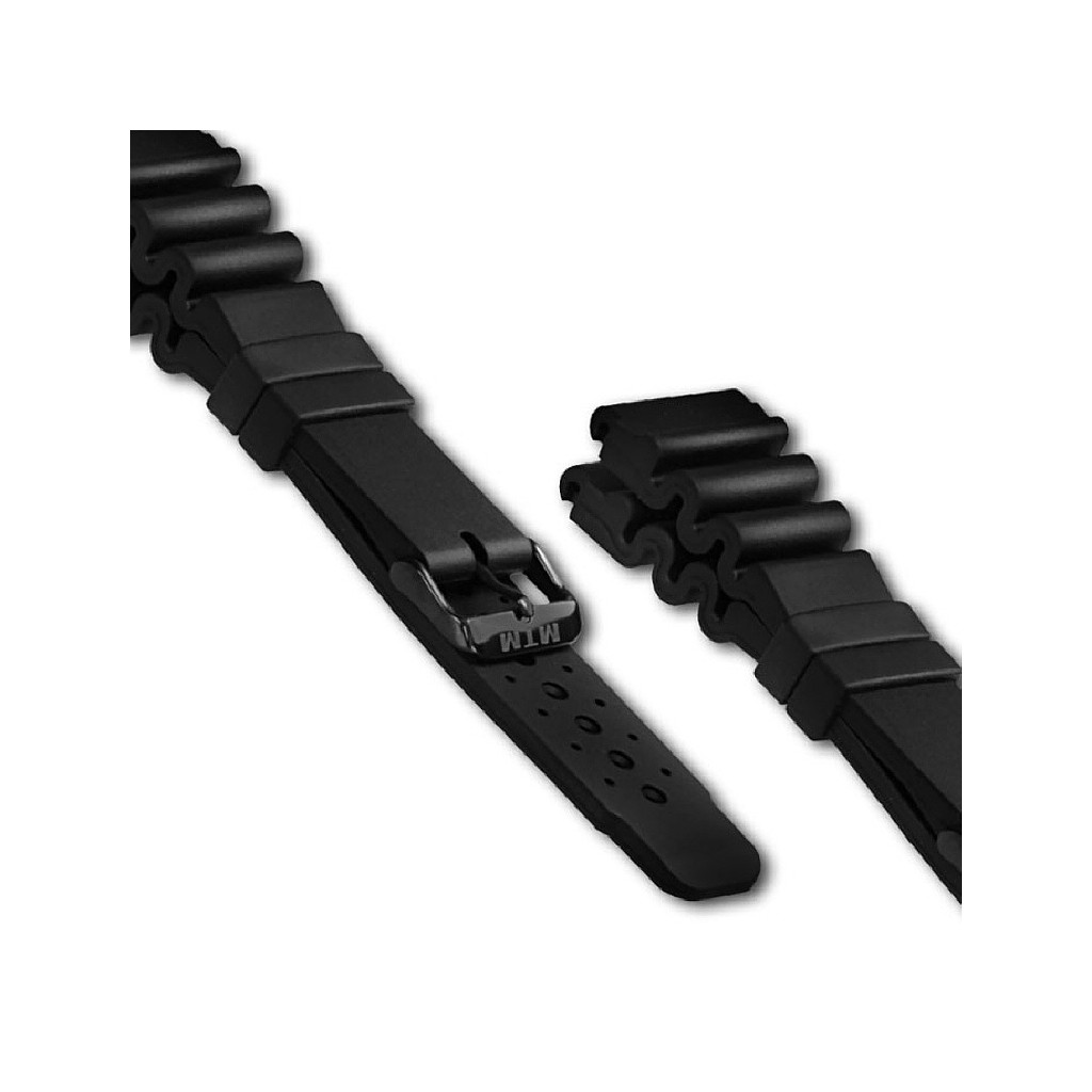 엠티엠 내츄럴 러버 스타일1 블랙 시계 스트랩 24mm 2번째 이미지