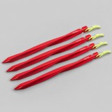 노마드 초경량 알루미늄 트위스트 25cm 4P 레드 텐트팩