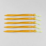 노마드 초경량 알루미늄 트위스트 텐트팩 25cm 4개입 골드
