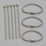 DIY 부자재 볼체인 8개 열쇠고리 군번줄 키링줄 키링 연결고리 악세사리 체인줄 구슬줄