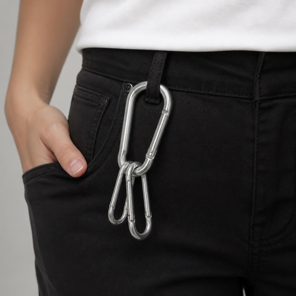 노마드 강철 카라비너 5cm 9번째 이미지